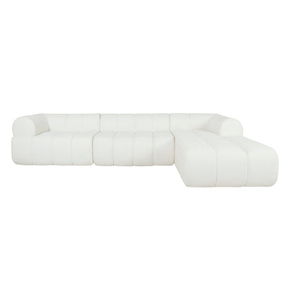 122" Modern L-Shaped Sectional Sofa with Chaise Lounge