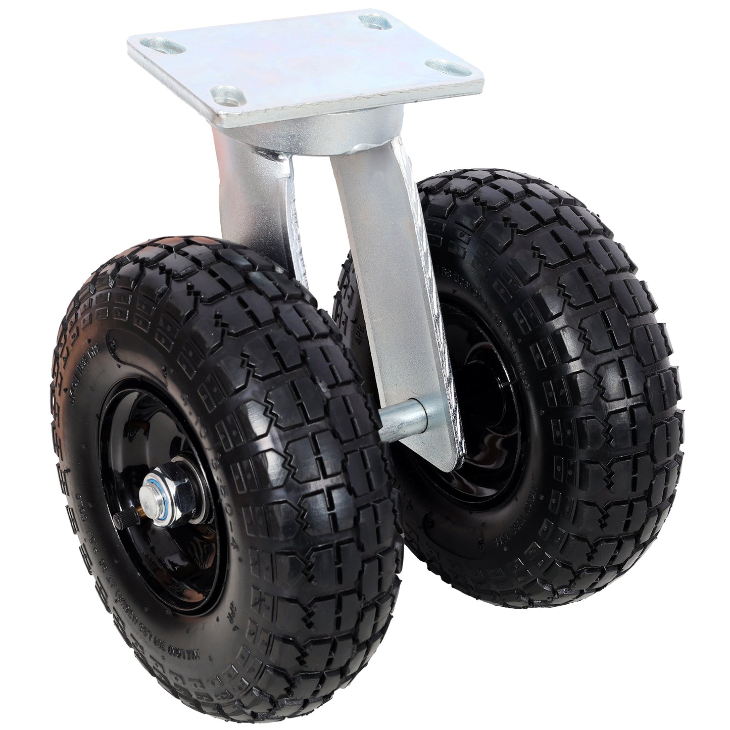 10 in Dual Air Wheels Swivel Caster, 660LBS Load Capacity