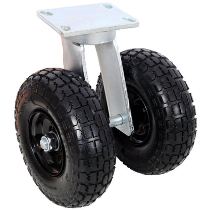 10 in Dual Air Wheels Swivel Caster, 660LBS Load Capacity