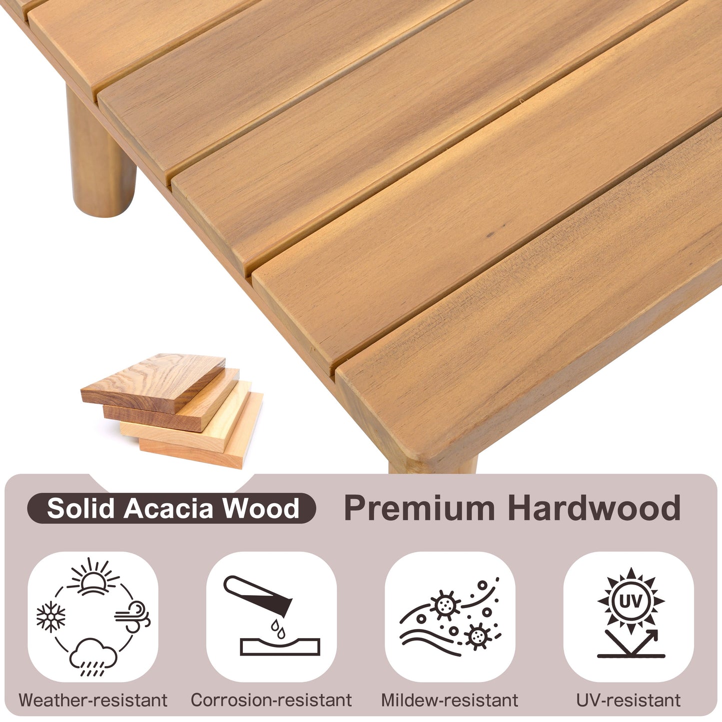 Outdoor Patio Chair Set (Set of 3)