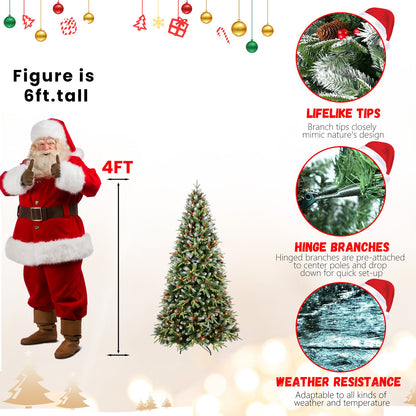 5FT Christmas Tree with 250 Warm Lights