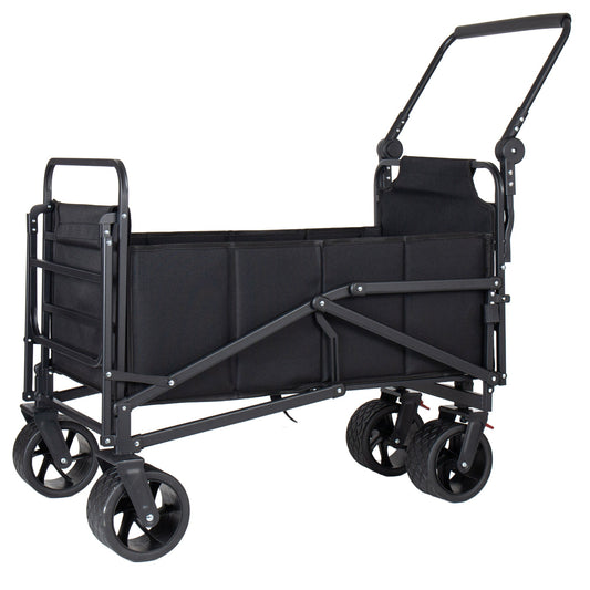 2-in-1 Multifunctional Folding Wagon Cart and Convertible Beach Chair