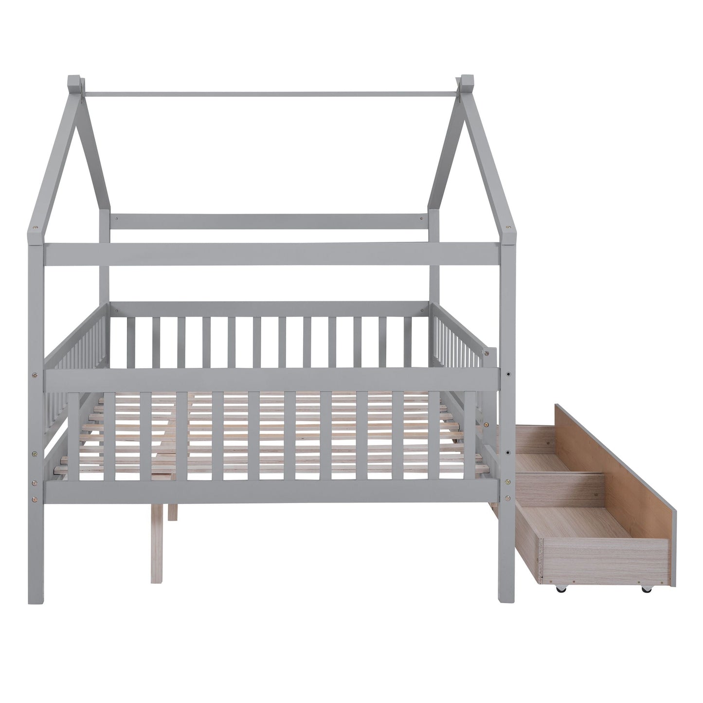 House Bed With 2 Drawers