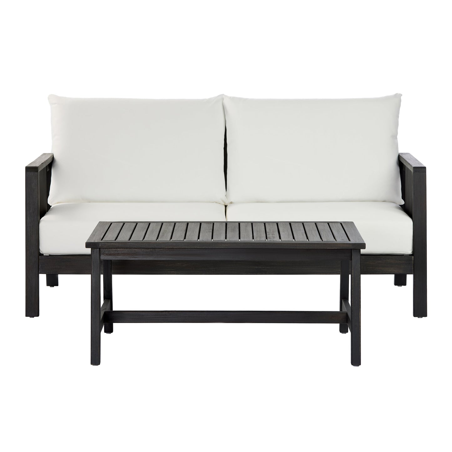 2 Piece Outdoor Loveseat and Coffee Table Set