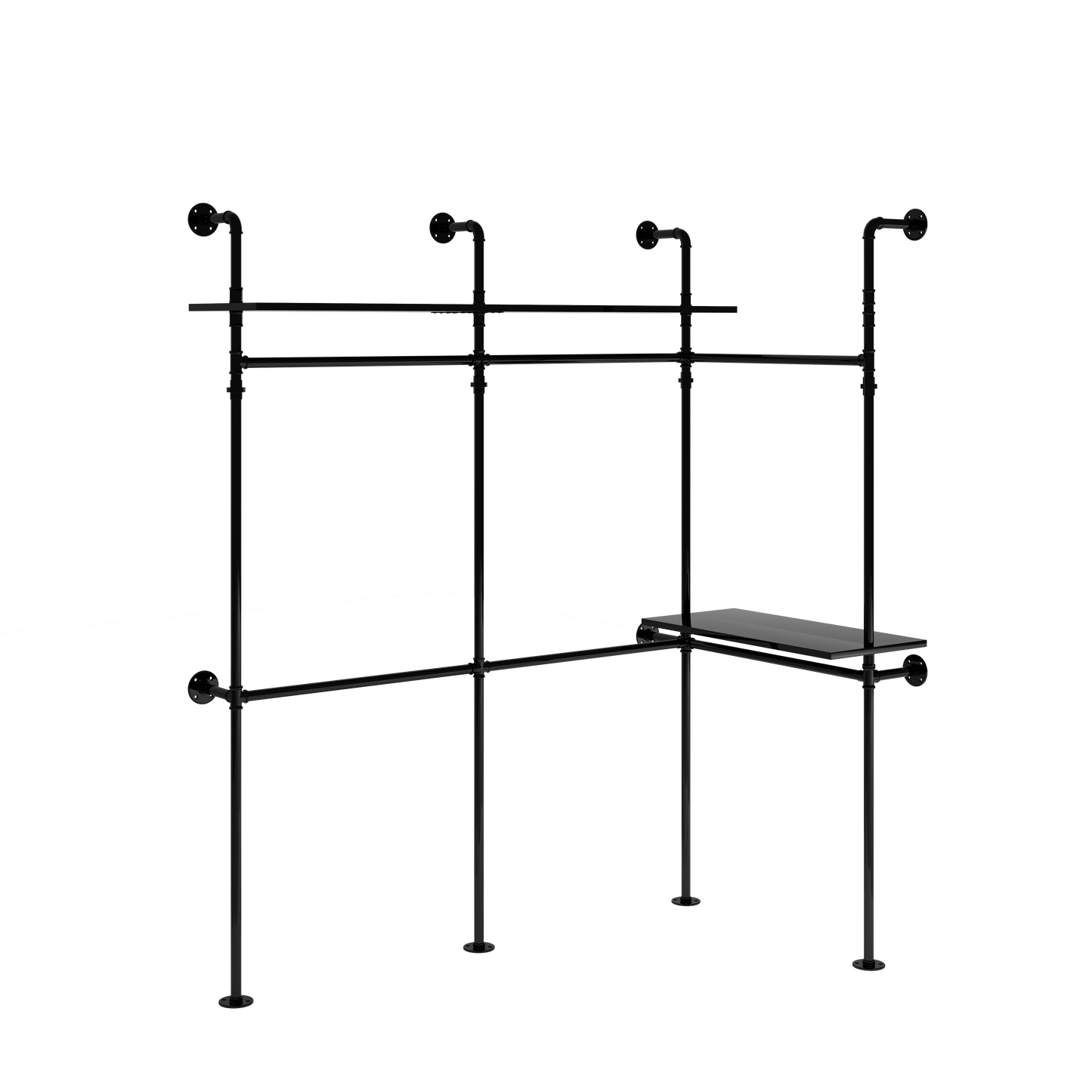 Industrial Pipe Clothing Rack