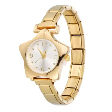 New Colorful Five Star Stainless Steel Watch Bracelet