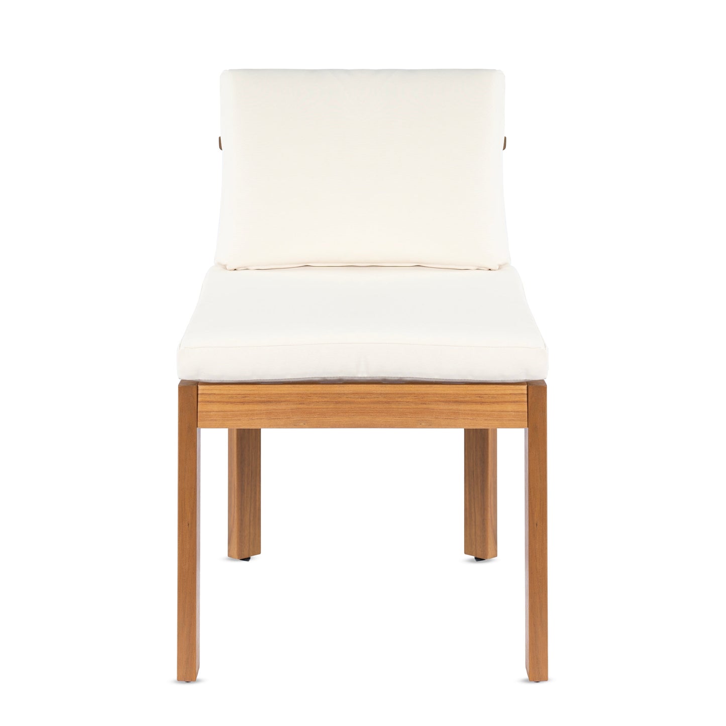 Acacia Wood Outdoor Dining Chair (Set of 2), Teak Finish Wood +