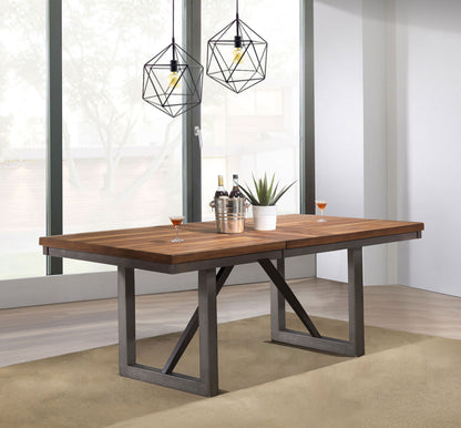 Spring Creek 77-inch Extension Dining Table Natural Walnut