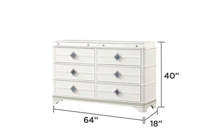 Laguna Modern Style 4 Pc Queen Upholstered Bedroom Set