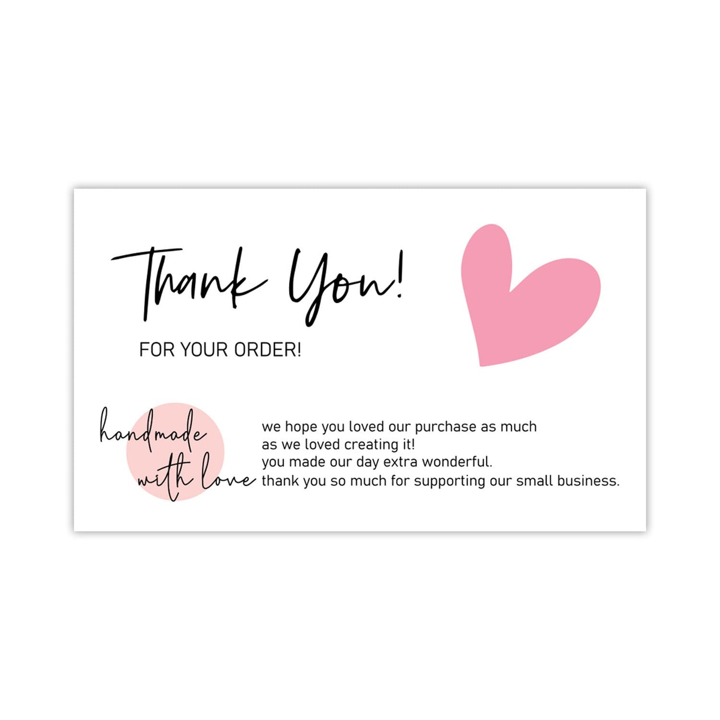 Thank You Card Coated Paper Card Thank You Gift Card Wrapping Card