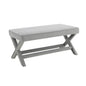 Comfort Double Bench Upholstered With X Crossed Legs