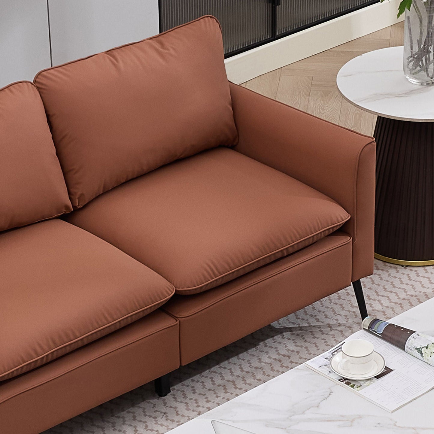 Upholstered Loveseat, For Living Room