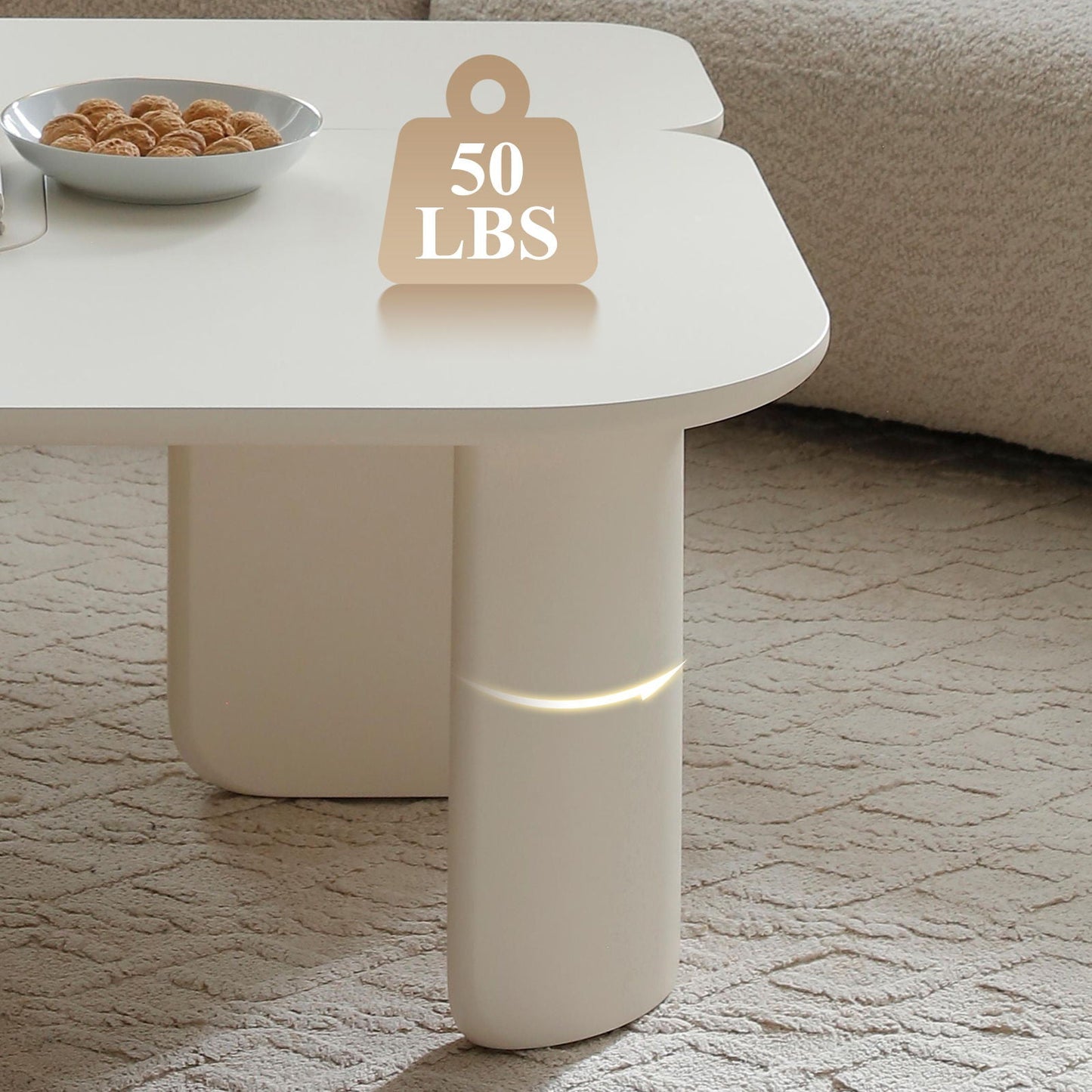 L-Shape Coffee Table For Living Room