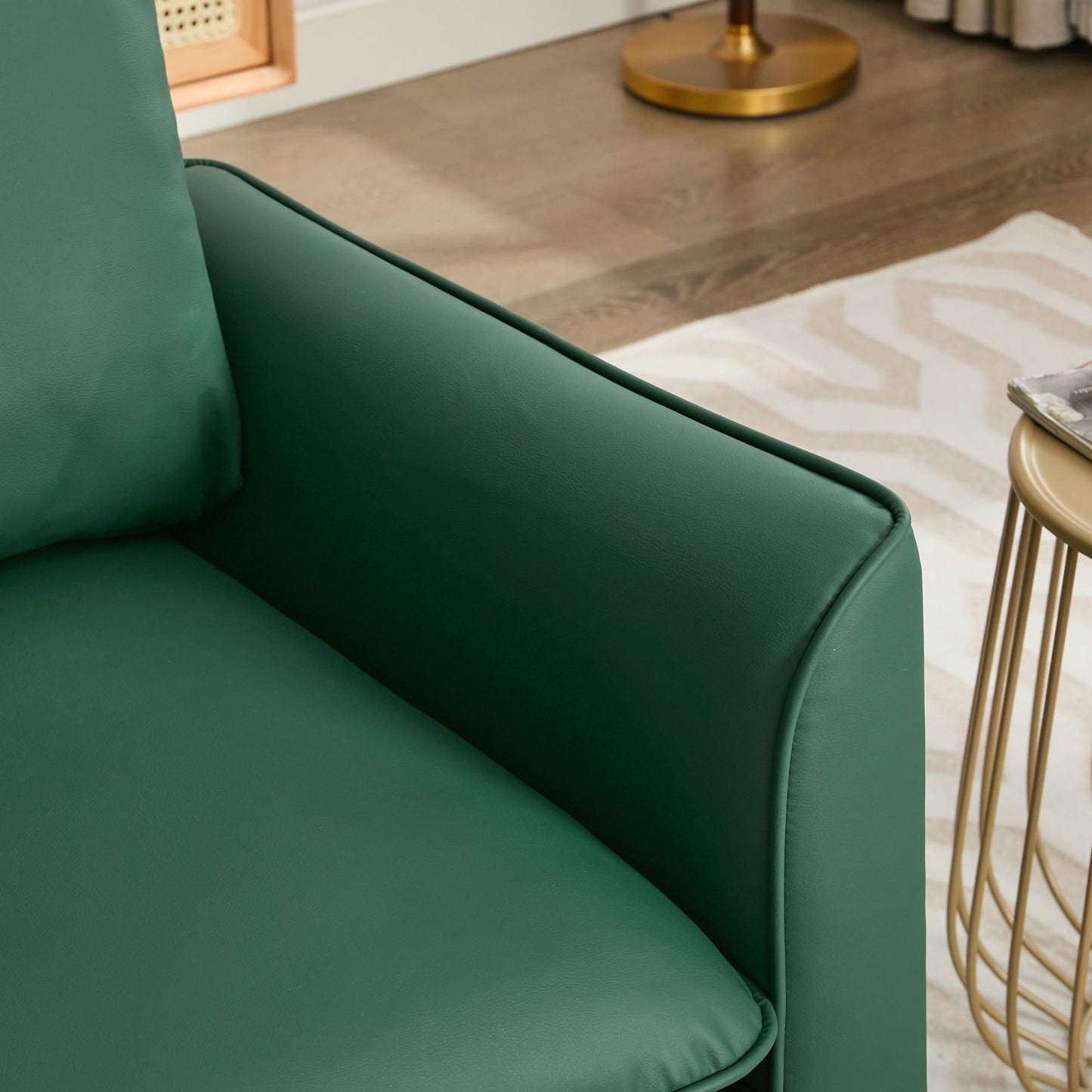 Nordic Retro Light Luxury Upholstered Sofa Chair