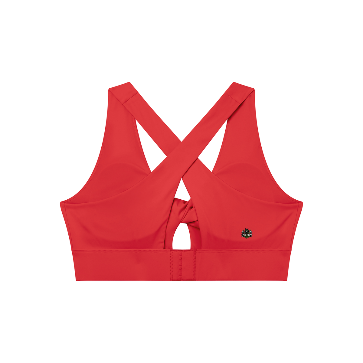 Loki & Ivy Women's Twist Front V-Neck Sports Bra