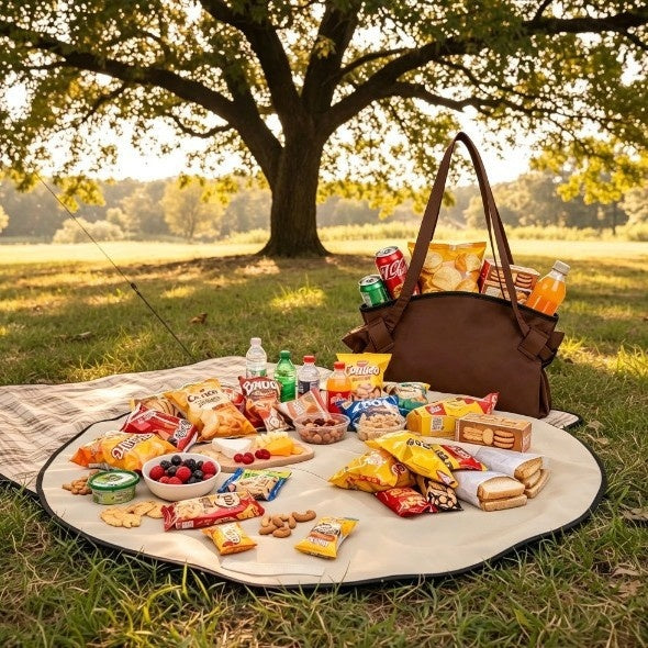 Camping Travel Storage Shoulder And Crossbody Duffel Picnic Mat