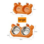 Pet Double Bowl Cat Bowl Removable Stainless Steel