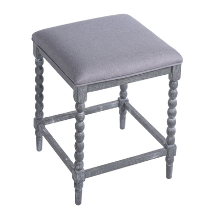 26" Counter Stools Set of 4 with Upholstered Seat