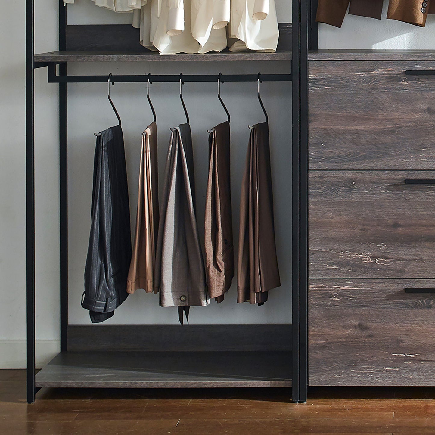 Monica - Walk-In Closet System - Rustic