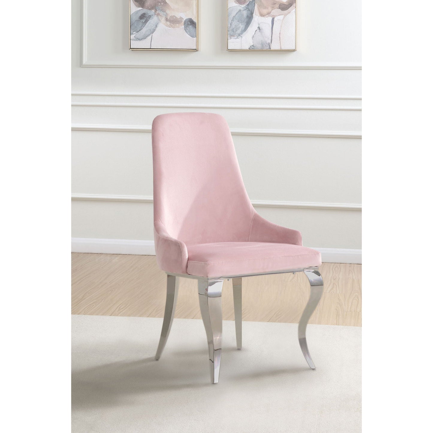 Luxury Upholstered Back Dining Chairs (Set of 2)