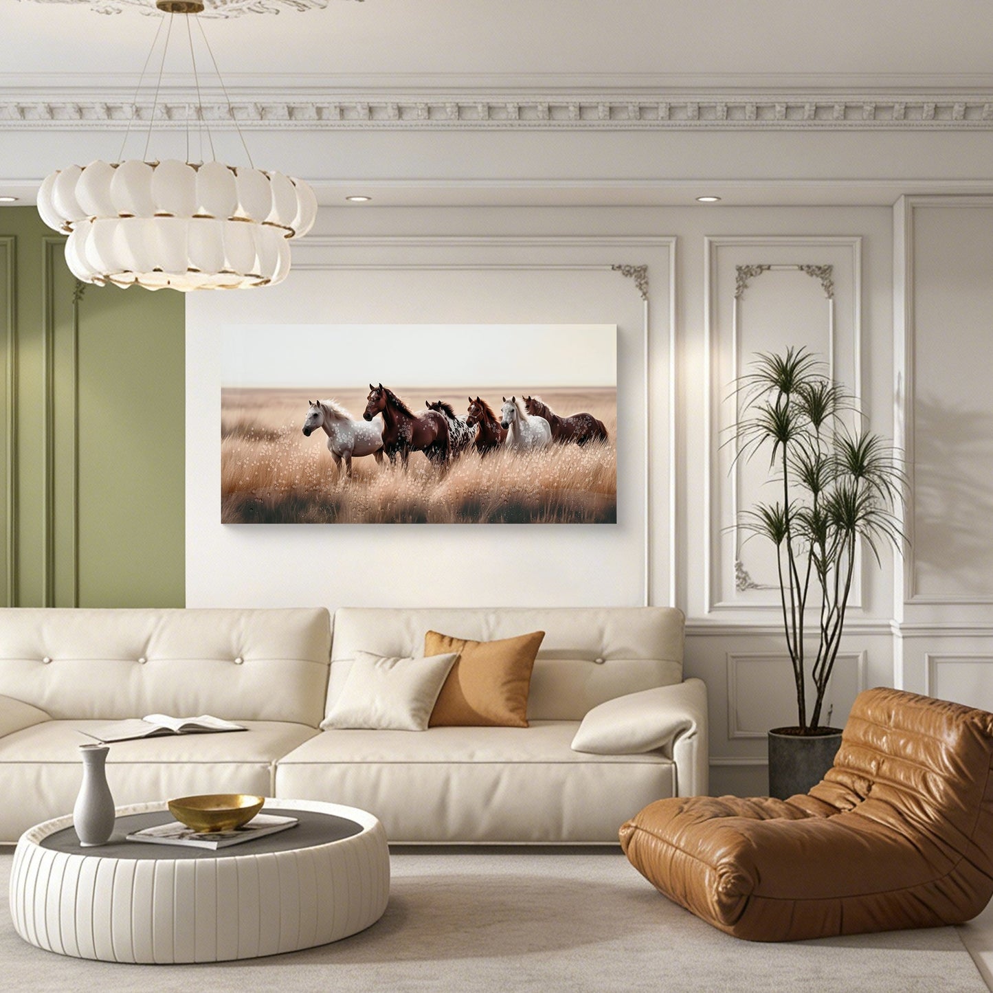 Cozy Country Rustic Horses Wall Art Decor