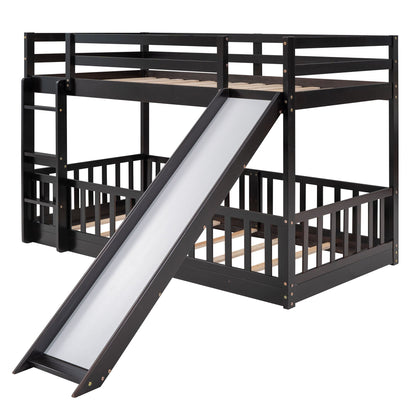 Bunk Bed With Convertible Ladder And Slide