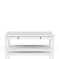 Cocktail Table With Two Storage Drawers And Casters