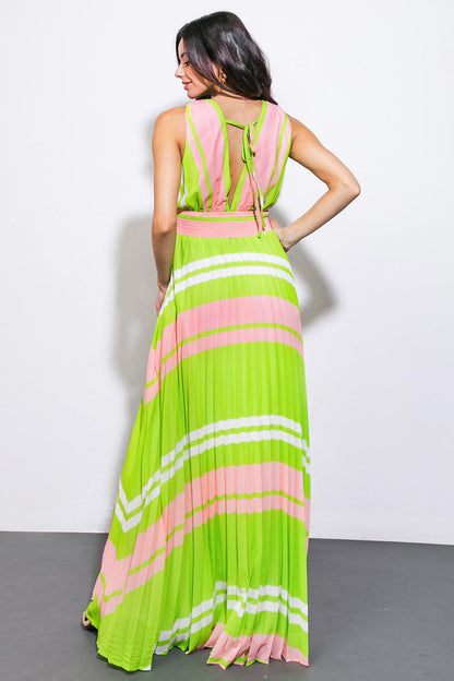 A QUICK TRIP WOVEN MAXI DRESS