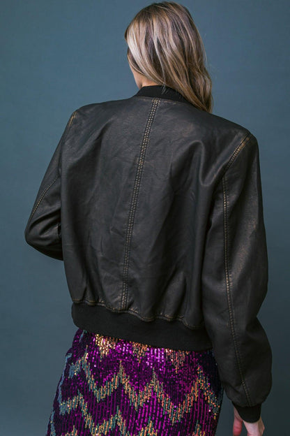 MY GREATEST JOY LEATHER JACKET