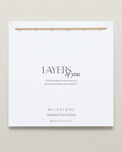 Milestone Satellite Chain Anklet