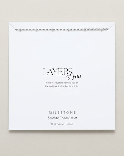 Milestone Satellite Chain Anklet