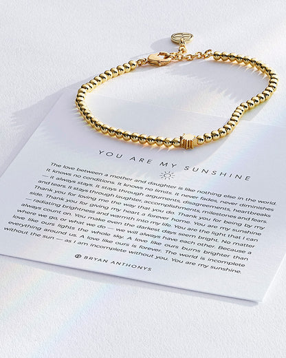 You Are My Sunshine Beaded Icon Bracelet