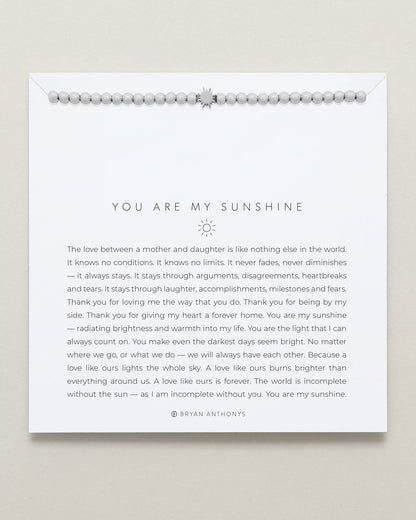 You Are My Sunshine Beaded Icon Bracelet