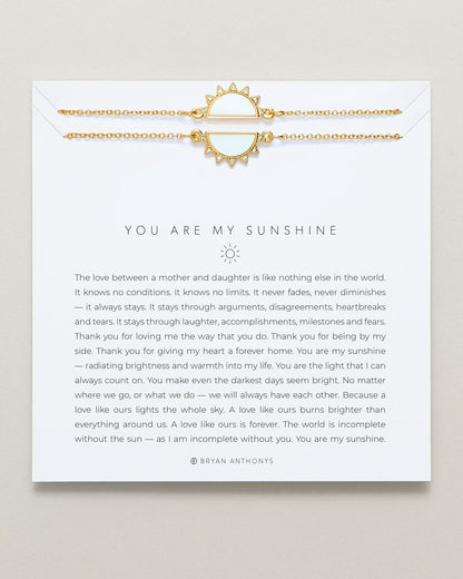 You Are My Sunshine Bracelet Set