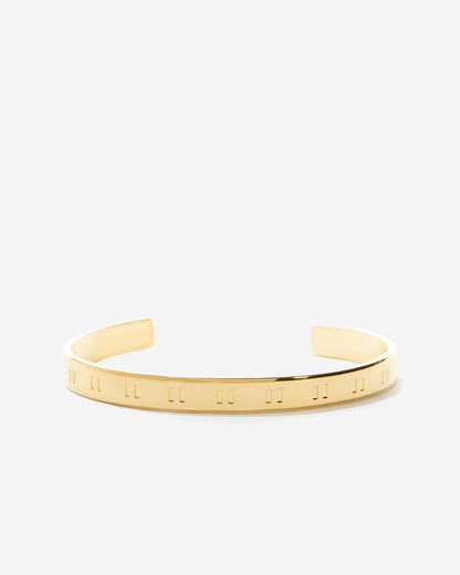 Pause Engraved Cuff