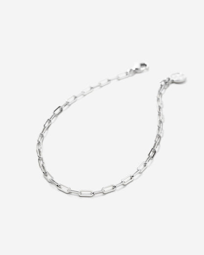 Connected Delicate Paperclip Chain Bracelet