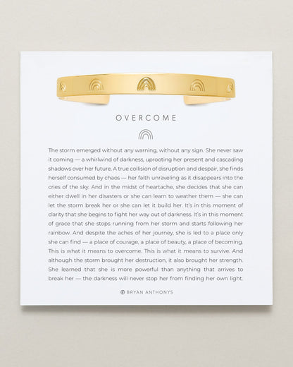 Overcome Engraved Cuff