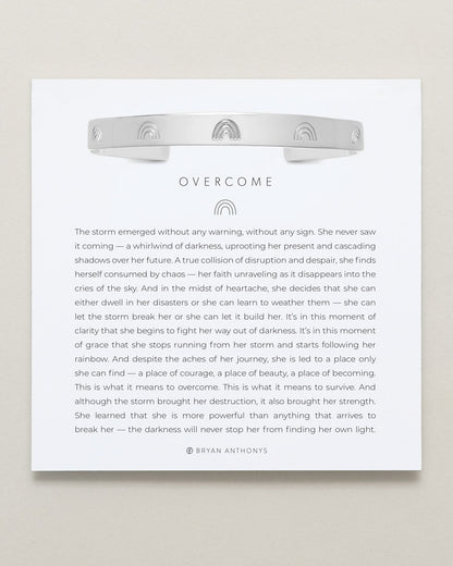 Overcome Engraved Cuff