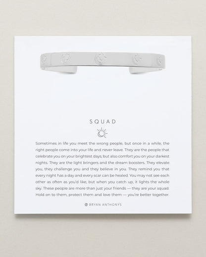 Squad Engraved Cuff