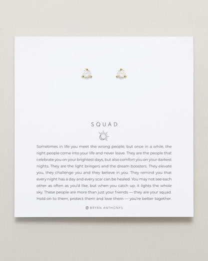 Squad Crystal Stud Earrings