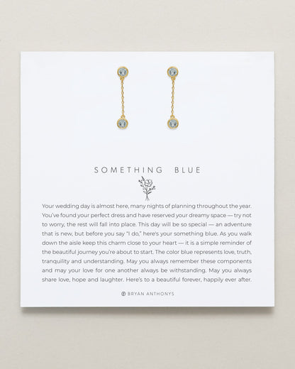 Something Blue Drop Earrings