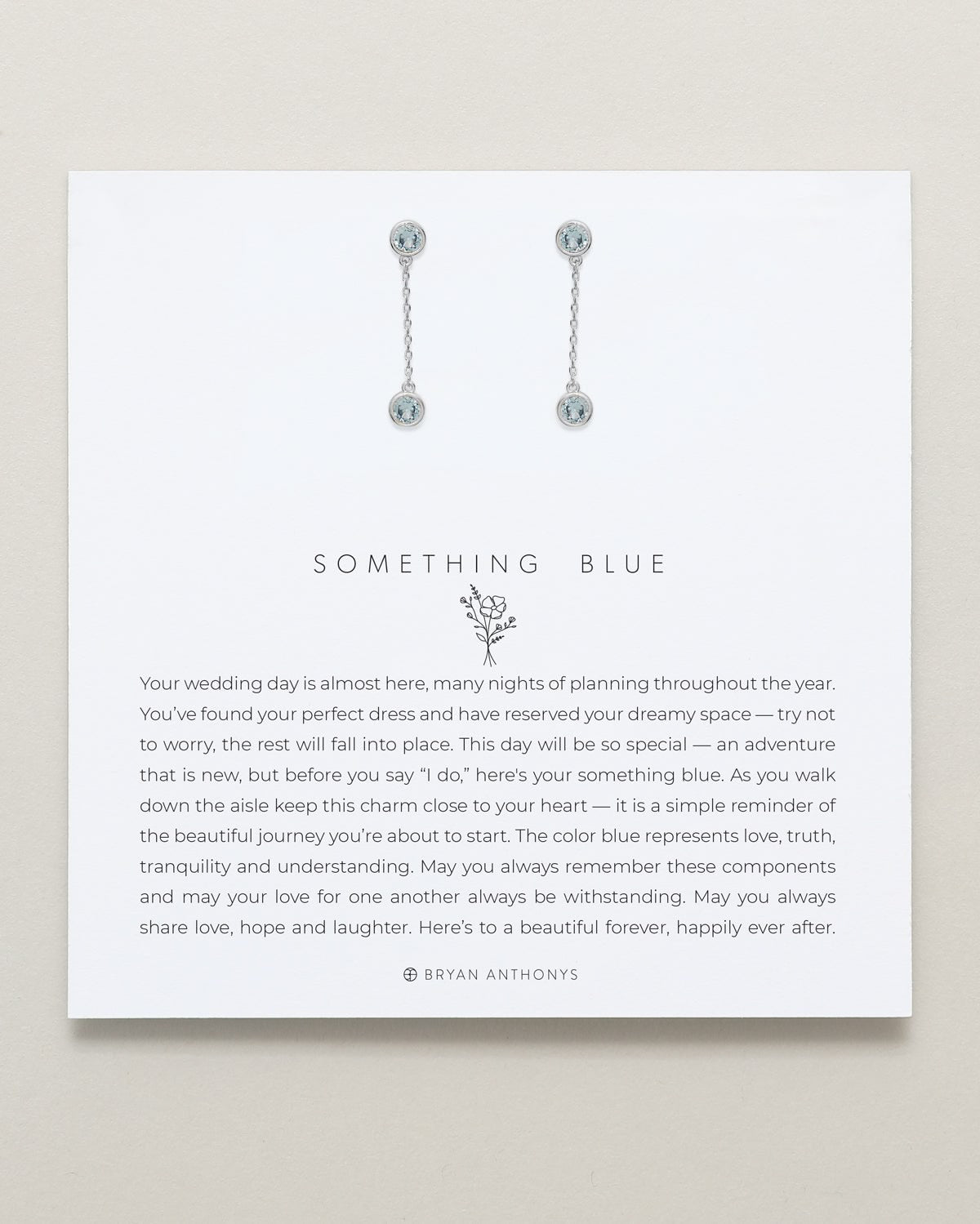 Something Blue Drop Earrings