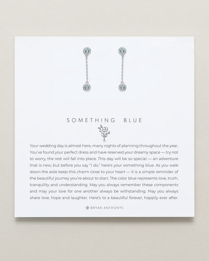 Something Blue Drop Earrings
