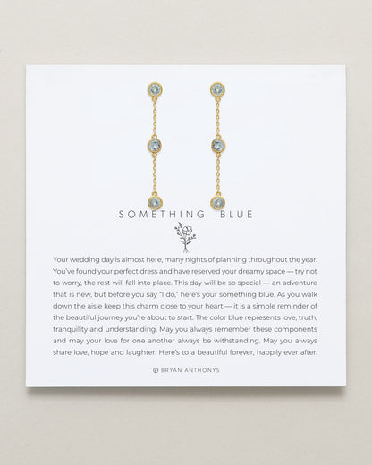 Something Blue Linear Earrings