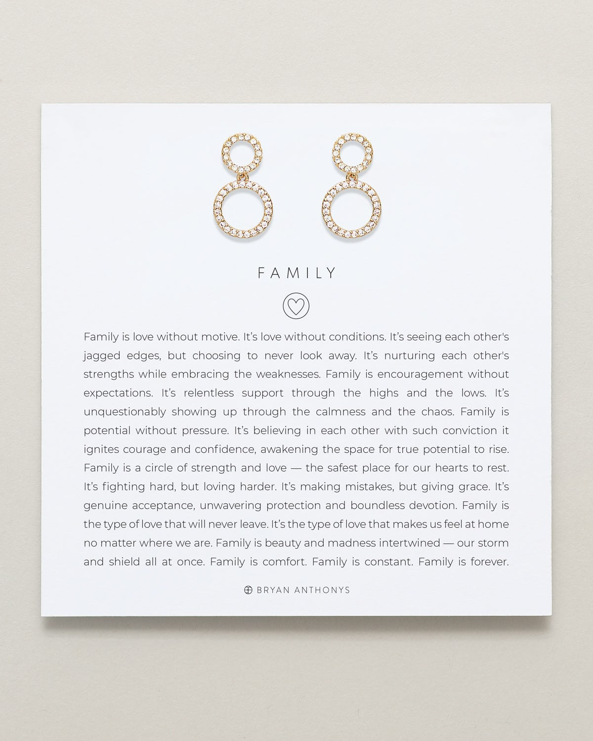 Family Drop Earrings