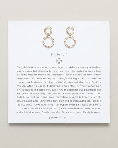 Family Drop Earrings