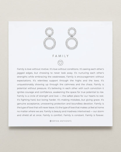 Family Drop Earrings