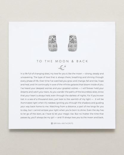 To the Moon and Back Hoop Earrings