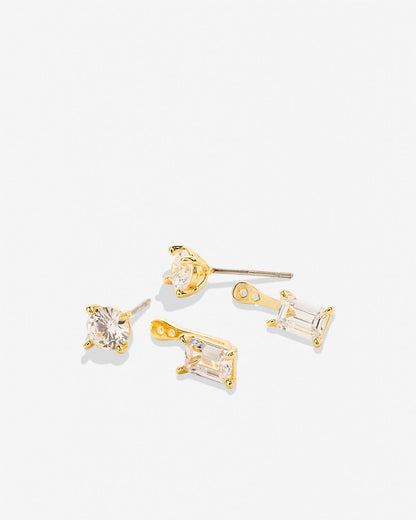 Beautifully Broken Emerald Cut Ear Jackets