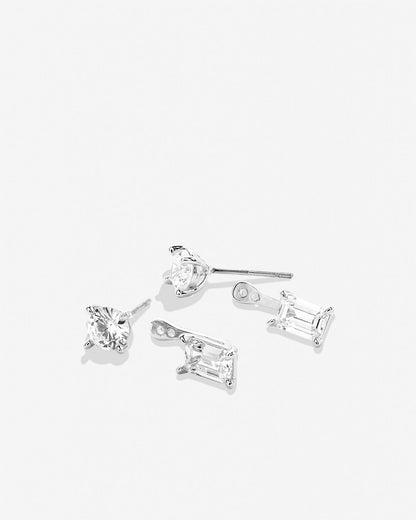 Beautifully Broken Emerald Cut Ear Jackets